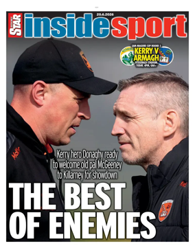 Cover of Irish Daily Star - Inside Sport