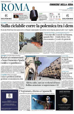 Cover of Corriere della Sera (Roma)