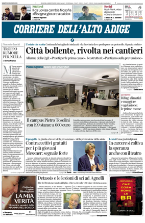 Cover of Corriere dell'Alto Adige