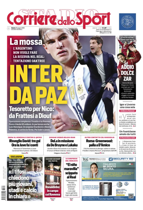 Cover of Corriere dello Sport