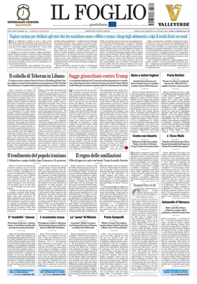Cover of Il Foglio Quotidiano