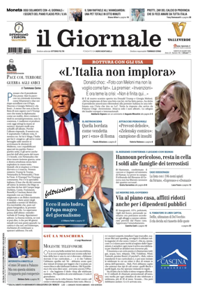 Cover of Il Giornale (Italy)