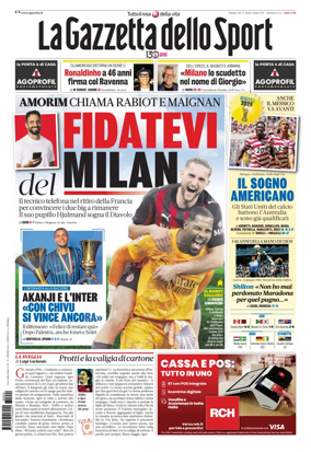 Cover of La Gazzetta dello Sport - Roma