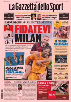 Cover of La Gazzetta dello Sport