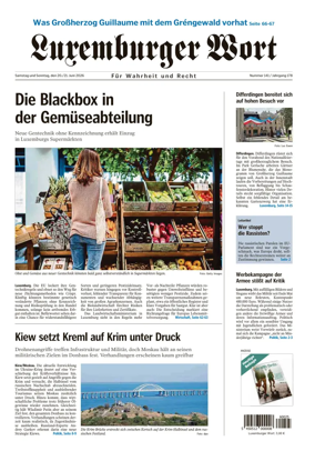 Cover of Luxemburger Wort