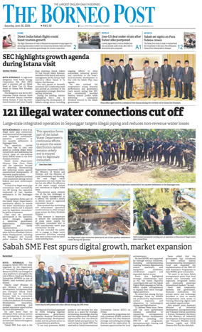 Cover of The Borneo Post (Sabah)