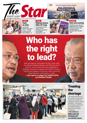 Cover of The Star Malaysia