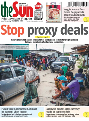 Cover of The Sun (Malaysia)
