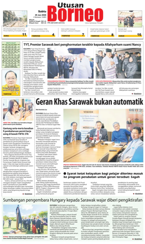 Cover of Utusan Borneo (Sarawak)
