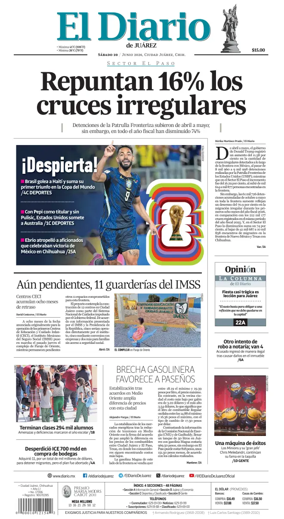 Cover of El Diario de Juarez