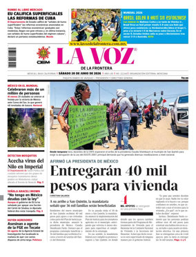 Cover of La Voz de la Frontera