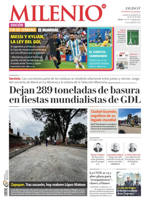 Cover of Milenio Jalisco