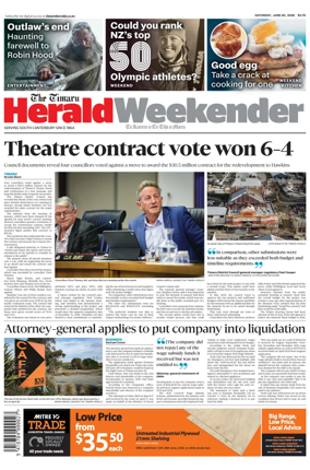Cover of The Timaru Herald