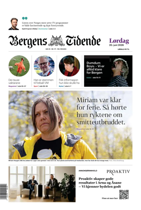 Cover of Bergens Tidende