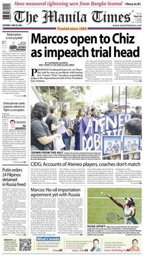 Cover of The Manila Times