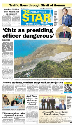 Cover of The Philippine Star