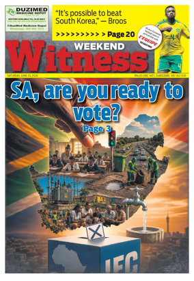 Cover of The Weekend Witness (South Africa)