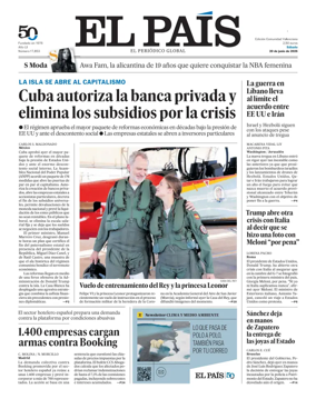 Cover of EL PAIS Valencia