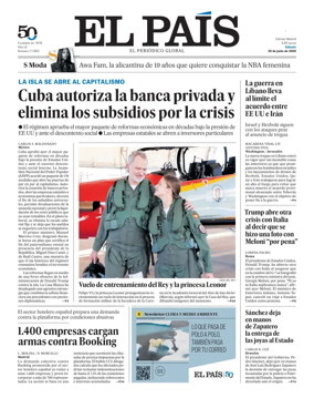 Cover of El Pais Madrid