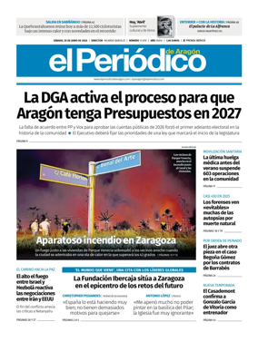 Cover of El Periodico Aragon