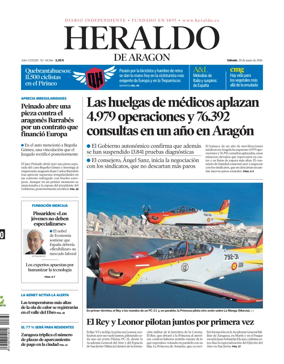Cover of Heraldo de Aragon