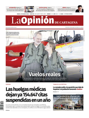 Cover of La Opinion de Murcia (Cartagena)