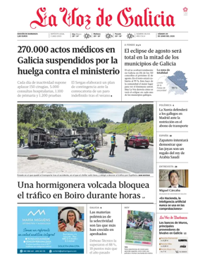 Cover of La Voz de Galicia (Barbanza)