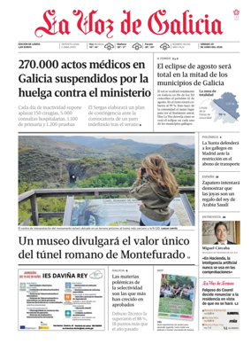 Cover of La Voz de Galicia (Monforte)
