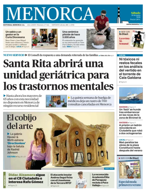 Cover of Menorca Diario Insular