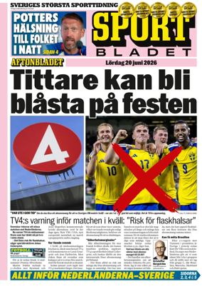 Cover of Sportbladet