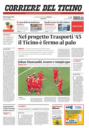 Cover of Corriere del Ticino