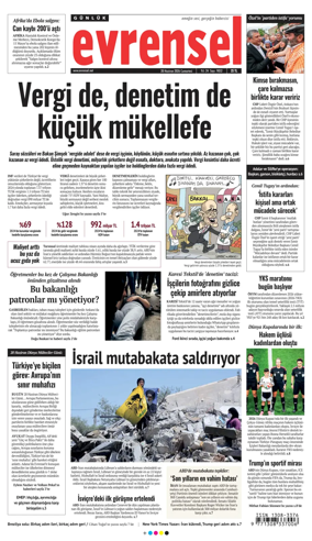 Cover of Evrensel Gazetesi