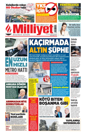 Cover of Milliyet