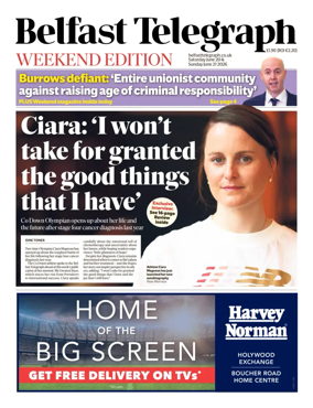 Cover of Belfast Telegraph