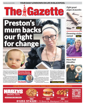 Cover of Blackpool Gazette