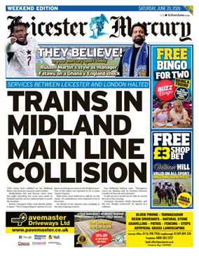 Cover of Leicester Mercury