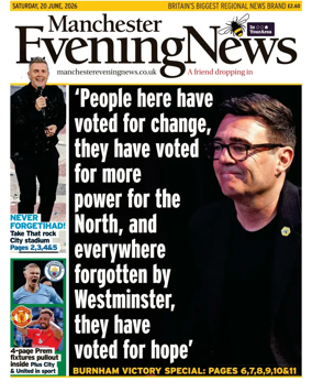 Cover of Manchester Evening News