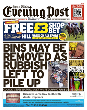 Cover of South Wales Evening Post
