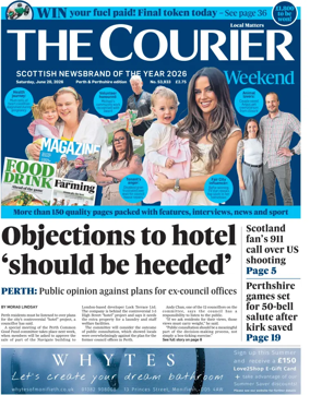Cover of The Courier & Advertiser (Perth and Perthshire Edition)