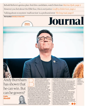 Cover of The Guardian e-paper Journal