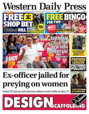 Cover of Western Daily Press (Saturday)