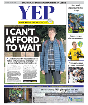 Cover of Yorkshire Evening Post