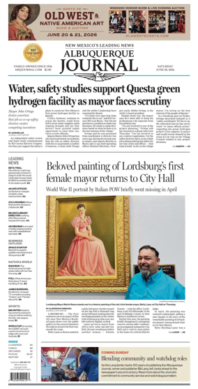 Cover of Albuquerque Journal