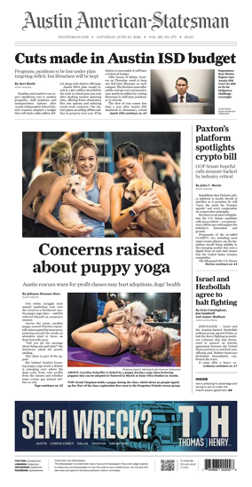 Cover of Austin American-Statesman
