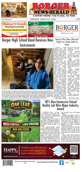 Cover of Borger News-Herald