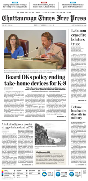 Cover of Chattanooga Times Free Press