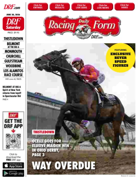 Cover of Daily Racing Form National Digital Edition