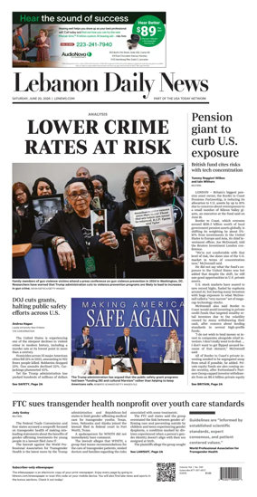 Cover of Lebanon Daily News