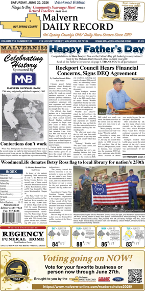Cover of Malvern Daily Record