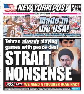 Cover of New York Post